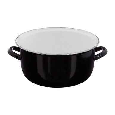 Telo Black Enamel On Steel Deep Fryer