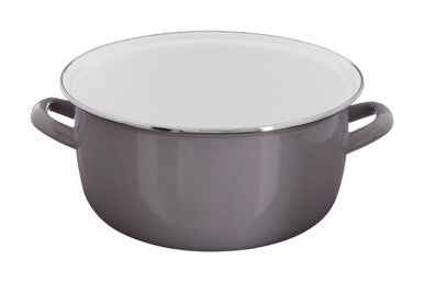 Telo Cool Grey Enamel On Steel Deep Fryer