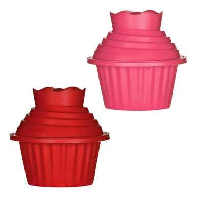 3Pc Red Giant Cupcake Set