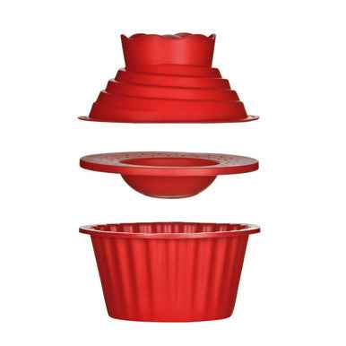 3Pc Red Giant Cupcake Set