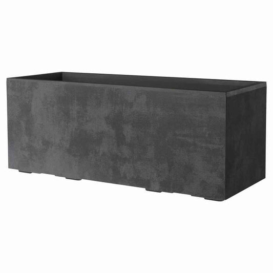 Plant pot Deroma Anthracite 99 cm Plastic Rectangular Modern