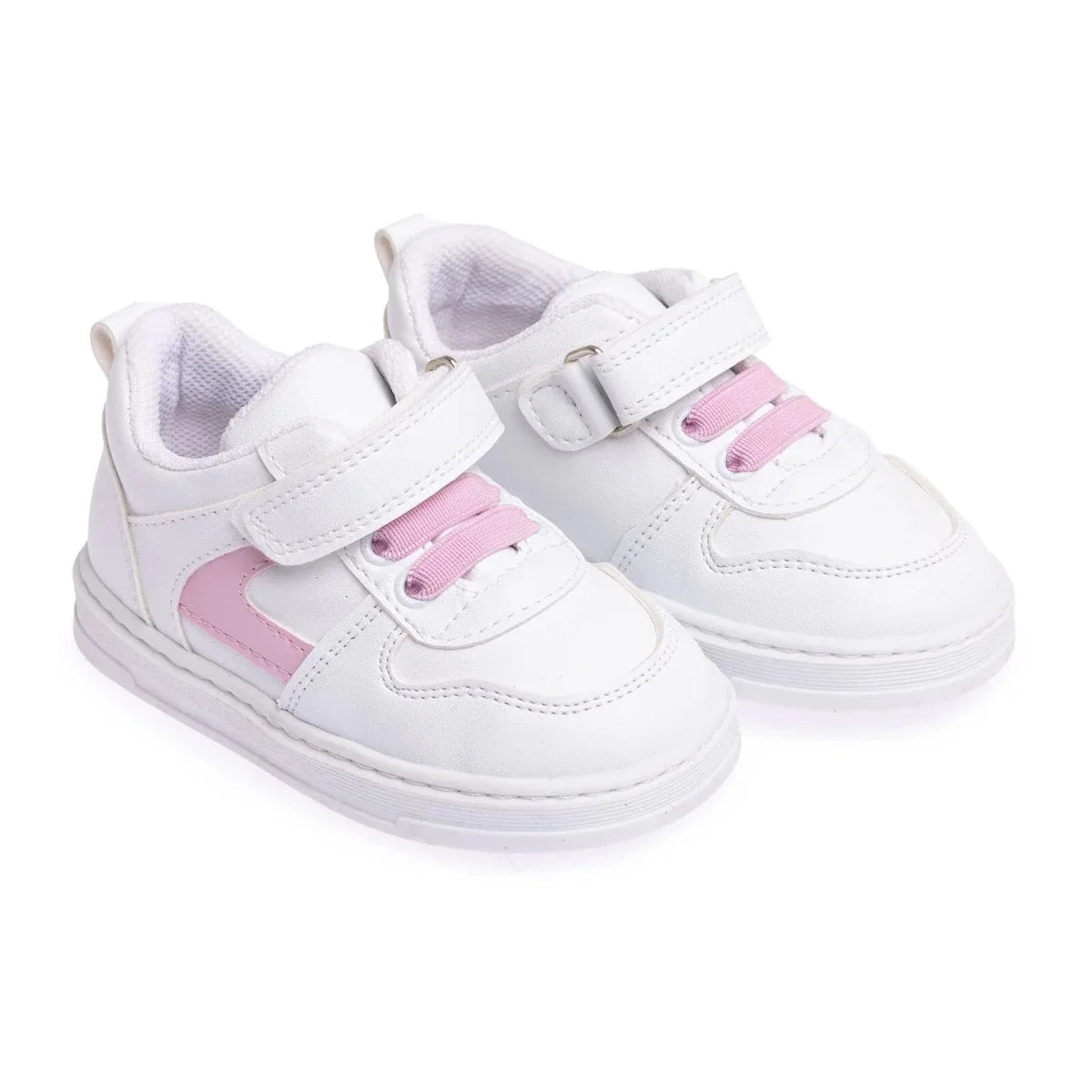 HelloBaby Touch-Fastening Faux Leather Baby Trainers