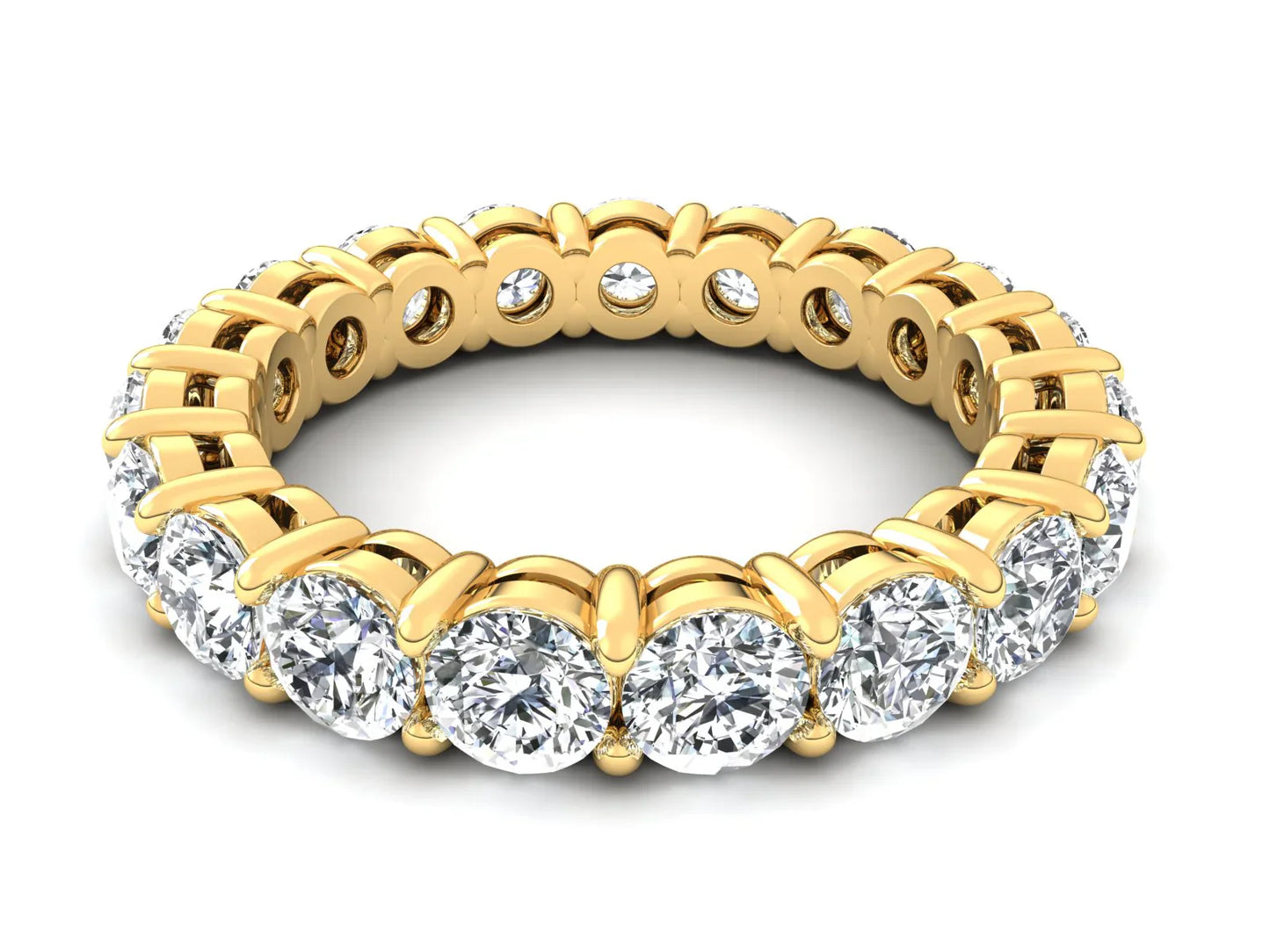 3mm Round Diamonds Eternity Band