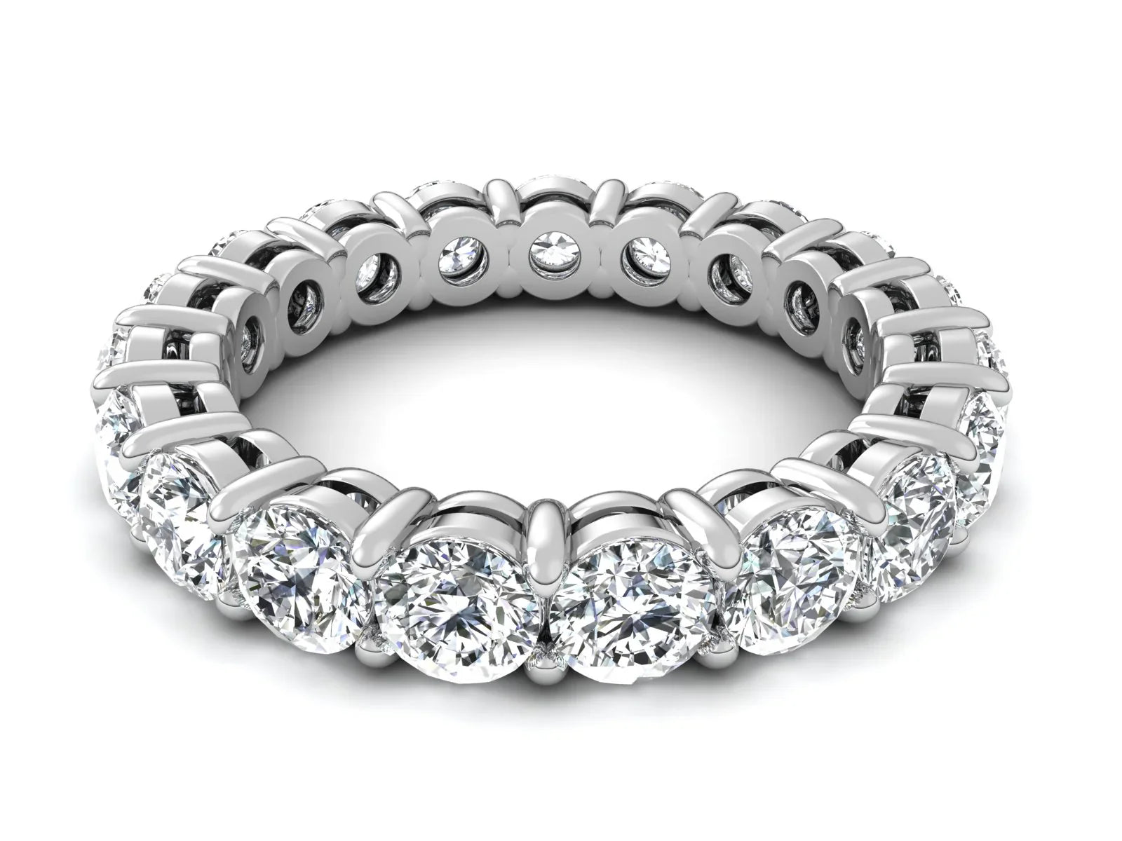 3mm Round Diamonds Eternity Band