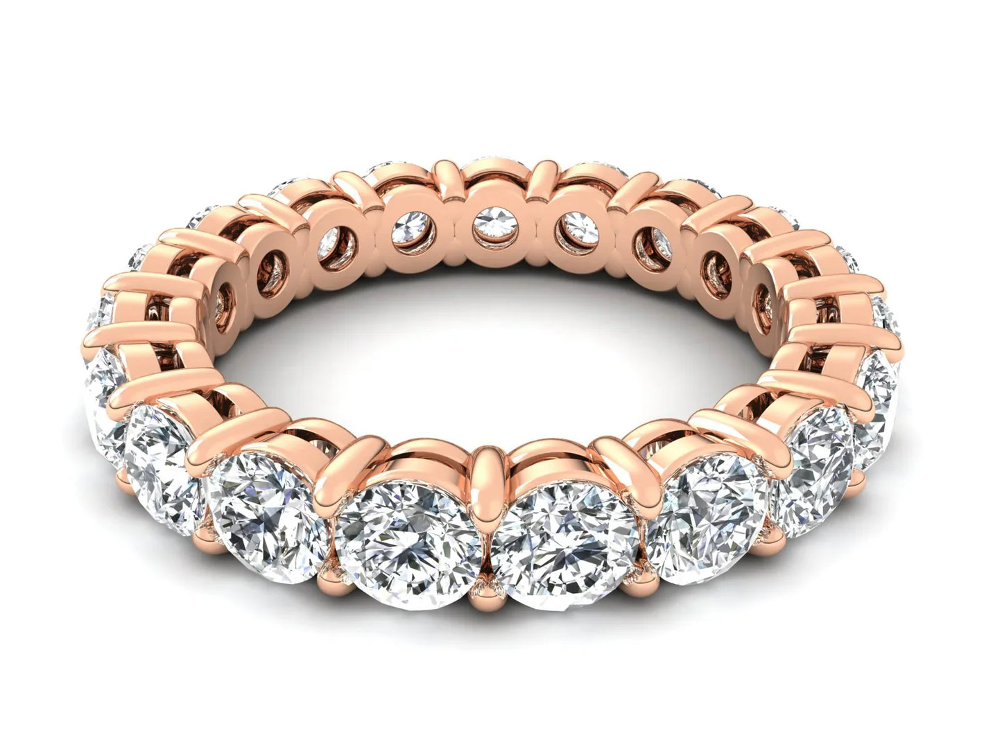 3mm Round Diamonds Eternity Band