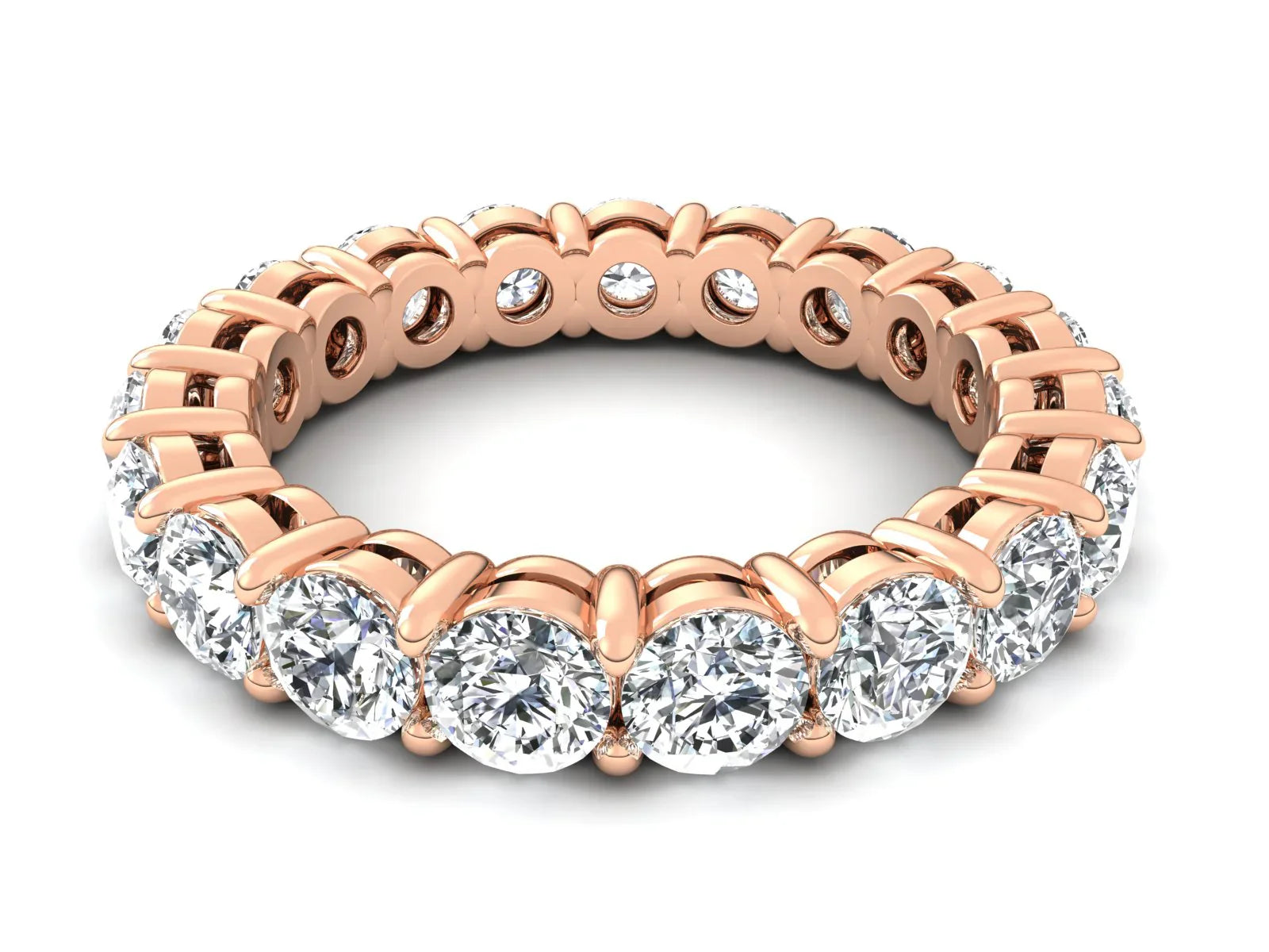 3mm Round Diamonds Eternity Band