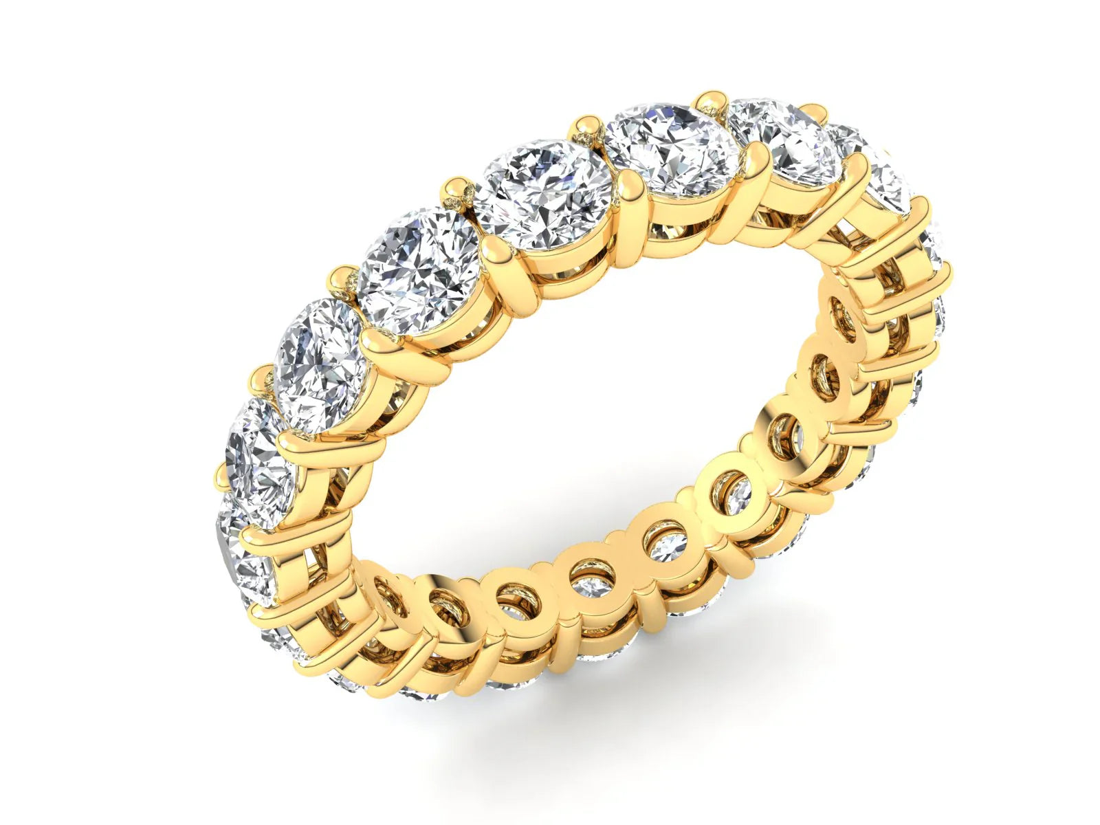 3mm Round Diamonds Eternity Band