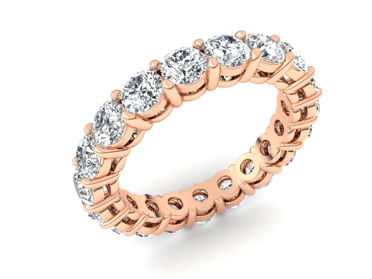 3mm Round Diamonds Eternity Band