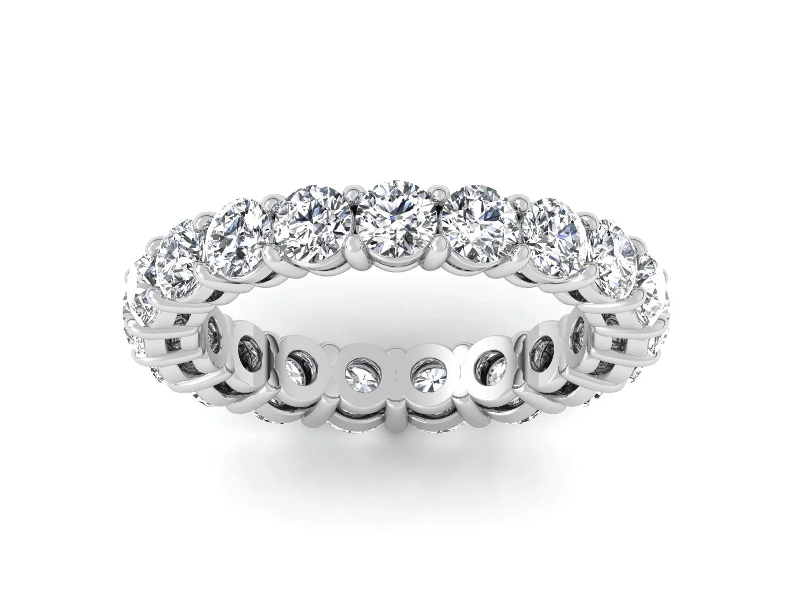 3mm Round Diamonds Eternity Band