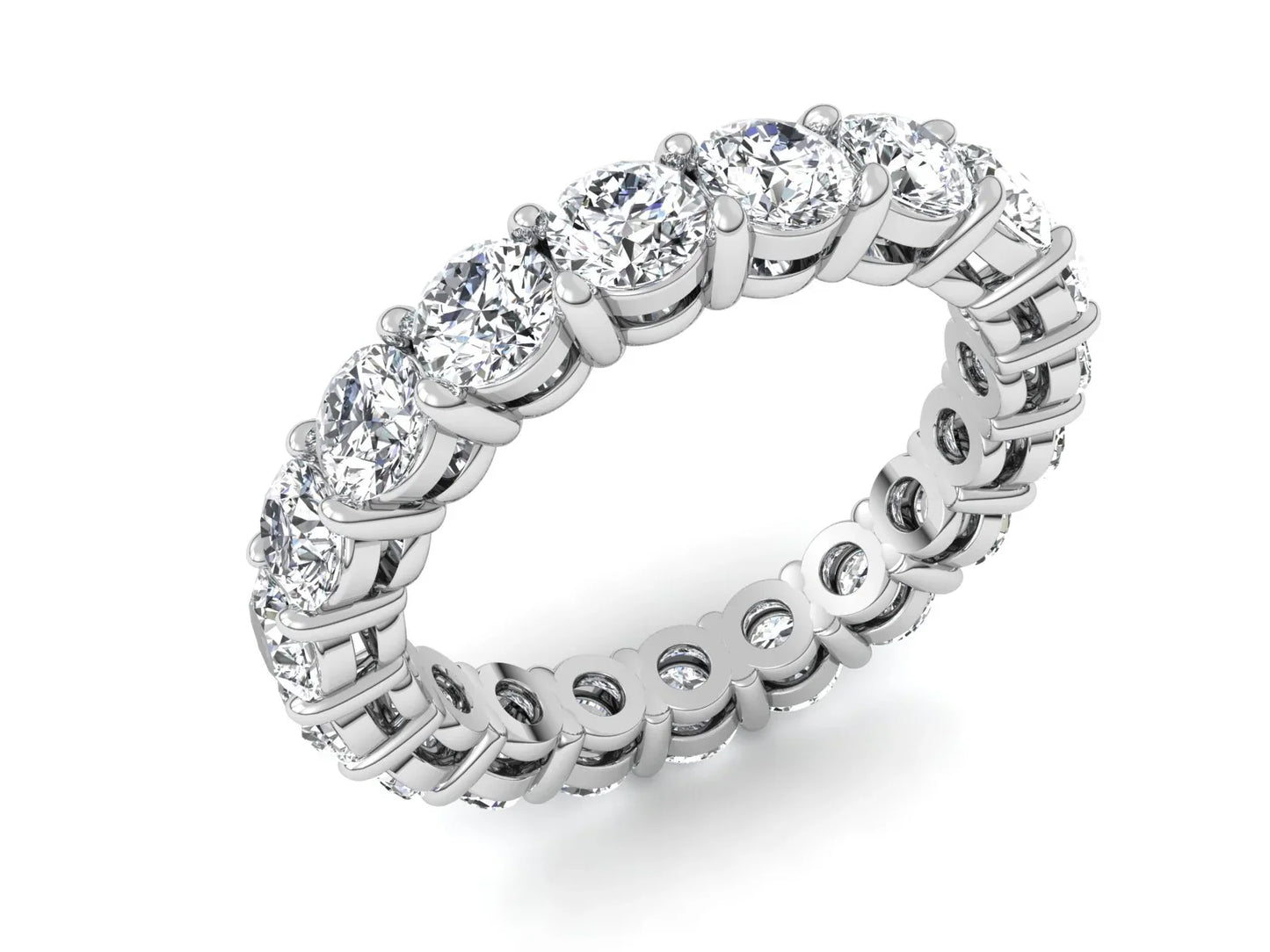 3mm Round Diamonds Eternity Band