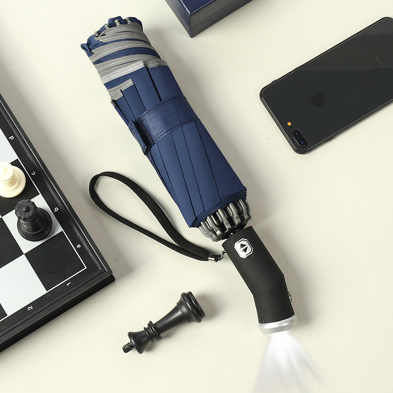 One-Touch Auto Open & Close Reversible Folding Umbrella