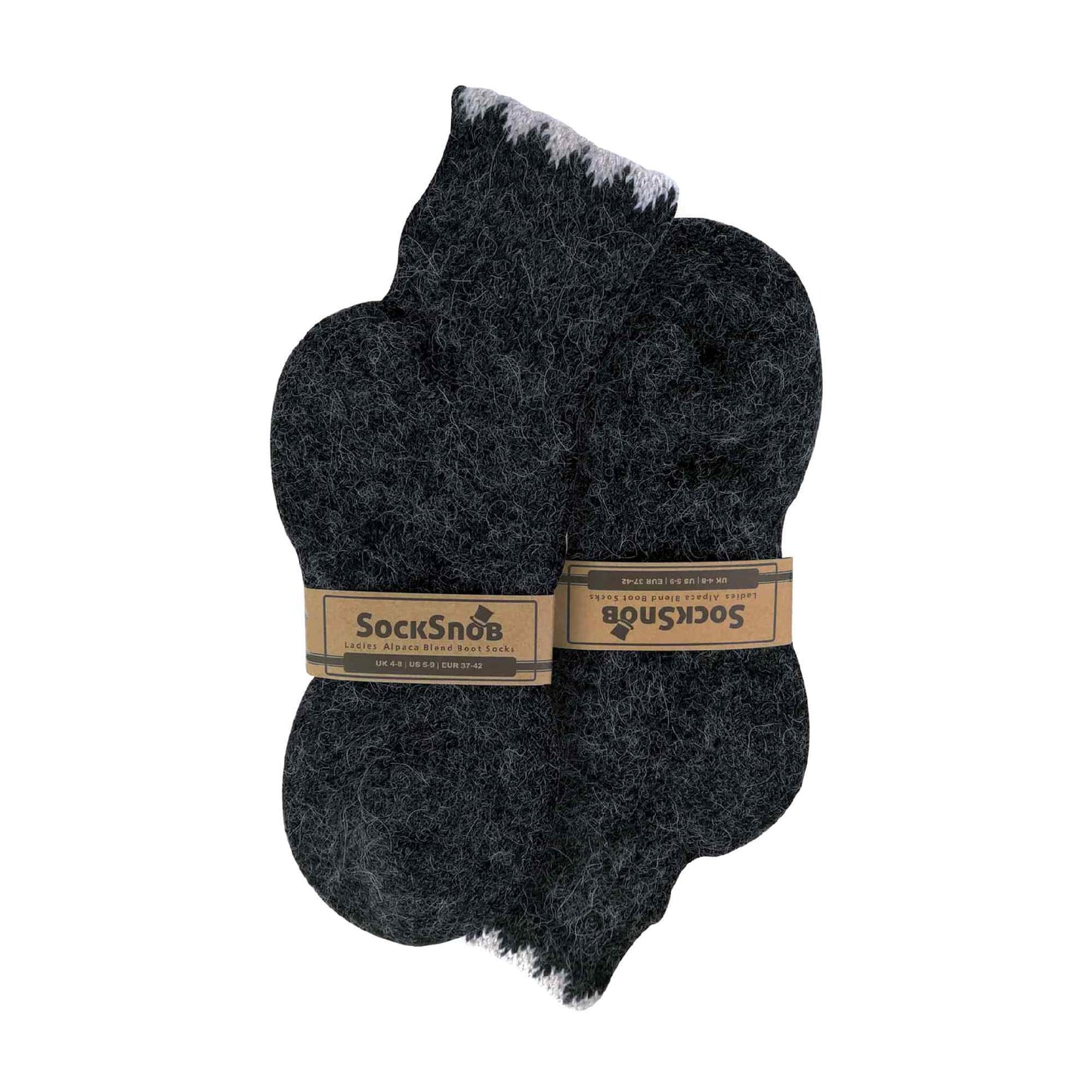 Ladies Warm Alpaca Wool Blend Boot Socks (Multipack Options)