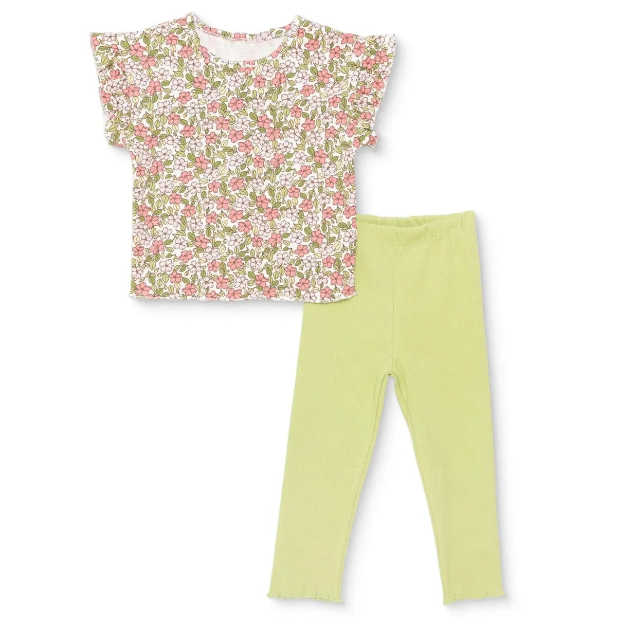 HelloBaby Short Sleeve Baby Top & Leggings Set (6-9 Months to 4-5 Years)