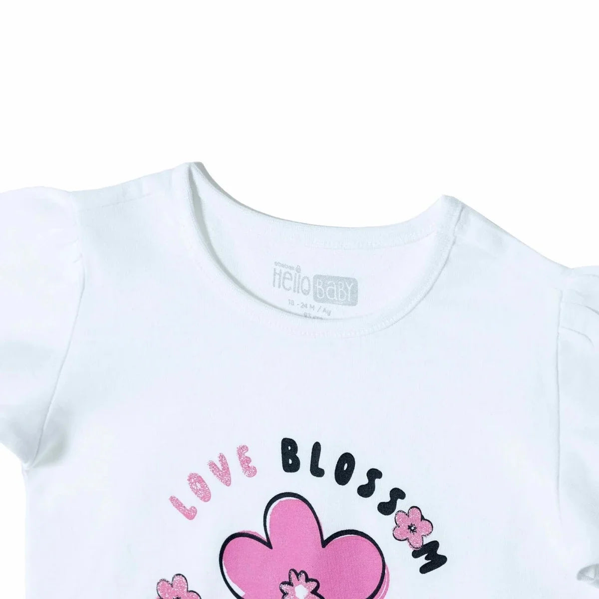 HelloBaby Short Sleeve Jersey Baby T-Shirt (3-6 Months to 3-4 Years)