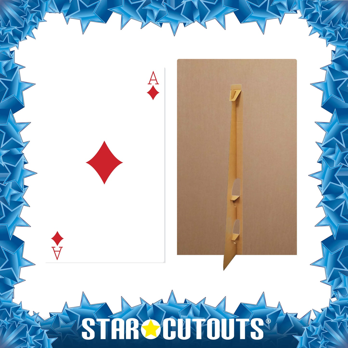SC025 Ace of Diamonds Playing Card Cardboard Cut Out Height 154cm