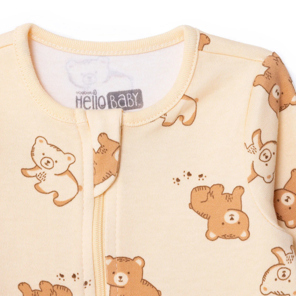 HelloBaby Long Sleeve Baby Sleepsuit with Feet (Newborn to 9 Months)