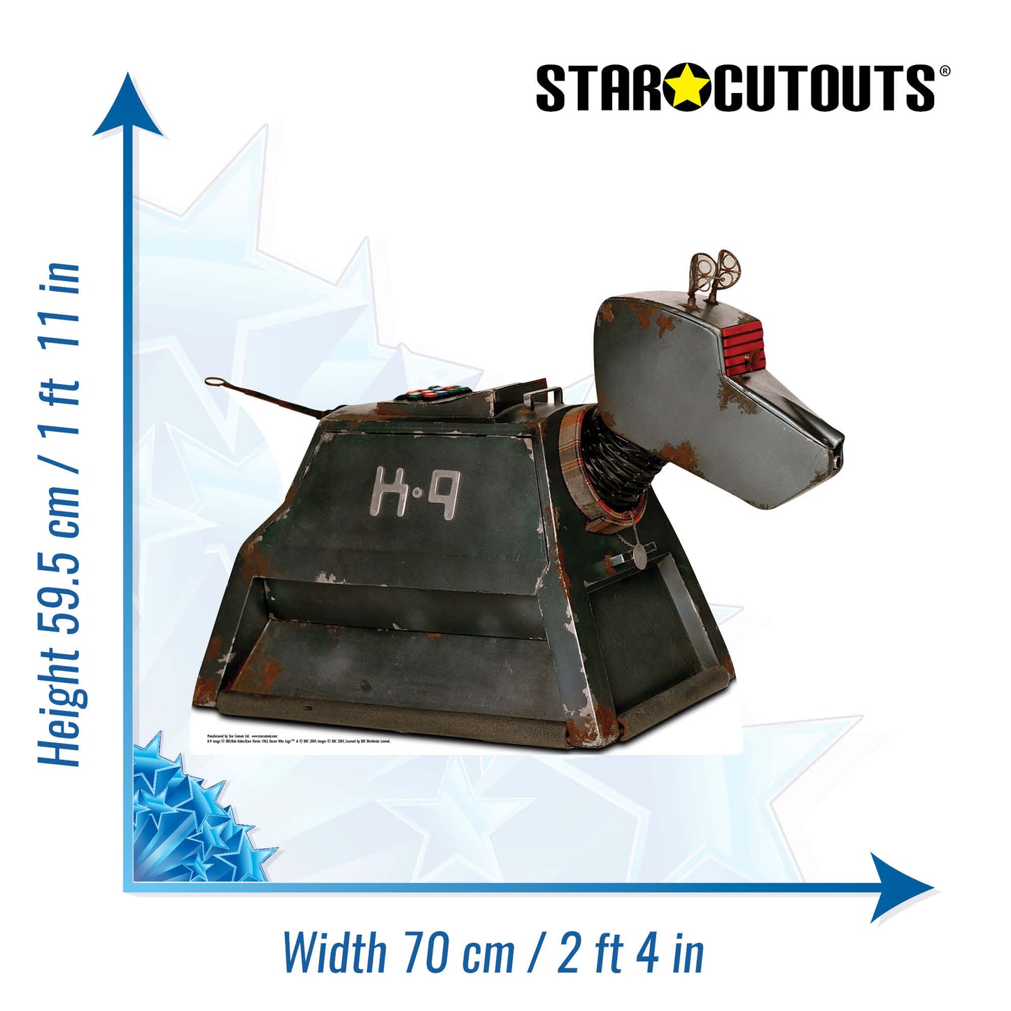 SC034 K-9 Cardboard Cut Out Height 59.5cm
