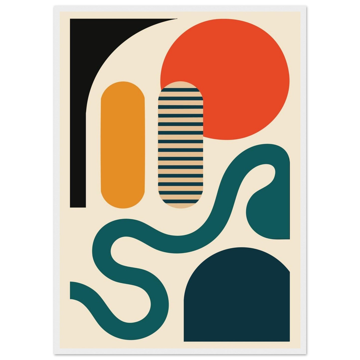 Abstract Bliss - Premium Matte Paper Wooden Framed Poster