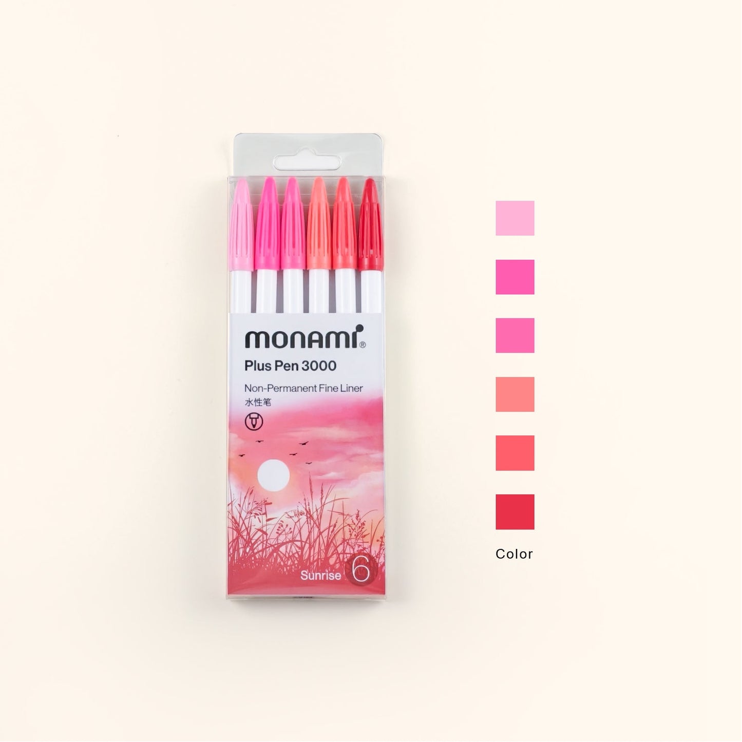 Monami | Plus Pen 3000 Pen Set | 0.4mm Fine Journal Pen