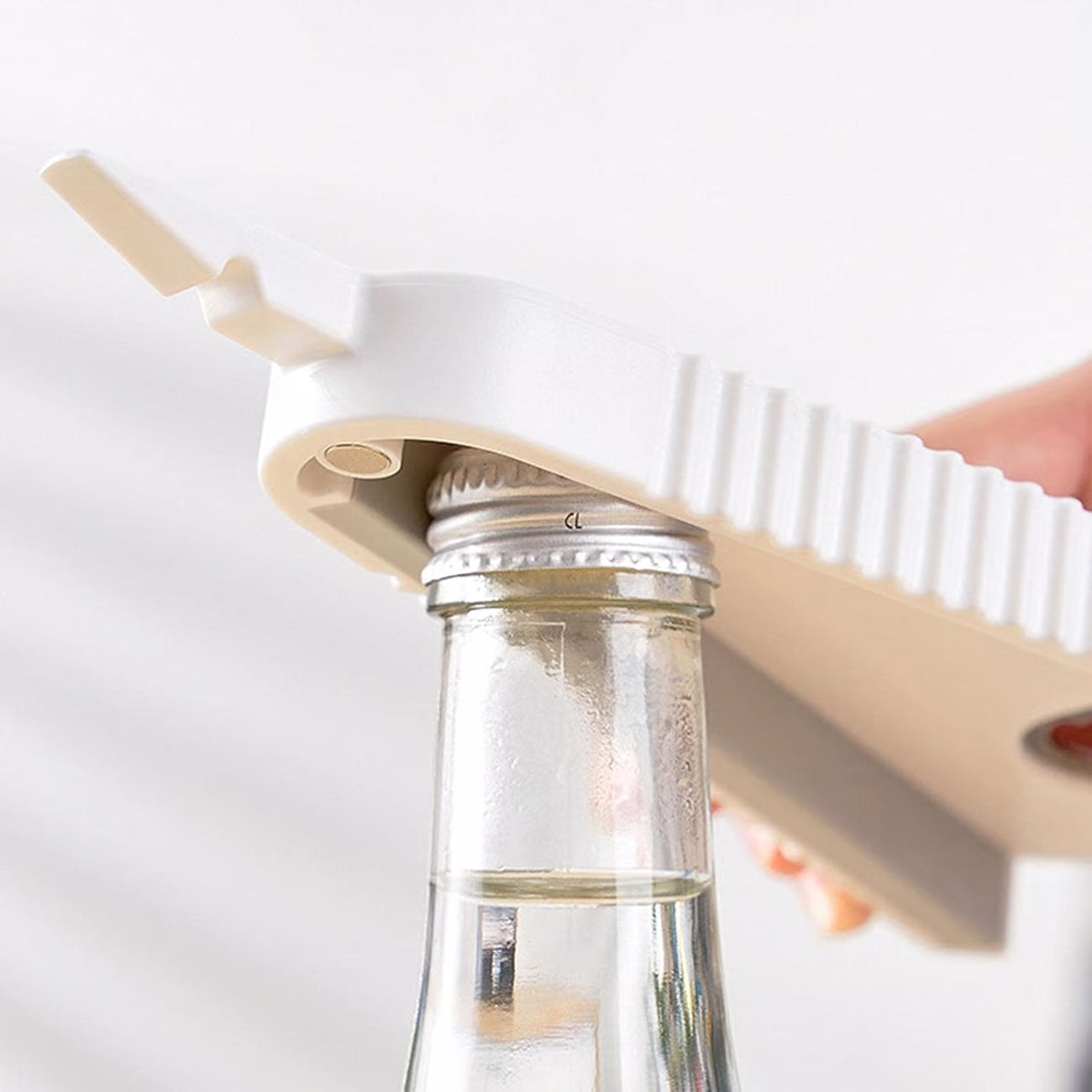 Multifunctional triangular jar and bottle opener