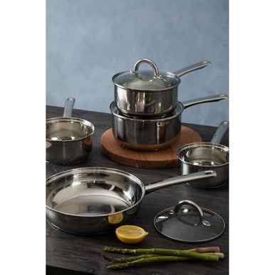Crosse 5Pc Stainless Steel Saucepan Set