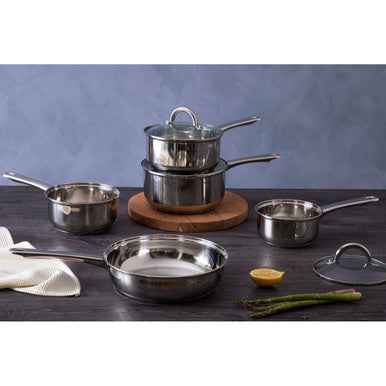Crosse 5Pc Stainless Steel Saucepan Set