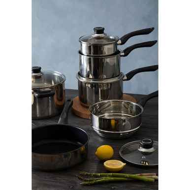 Crosse 6Pc Stainless Steel Cookware Set