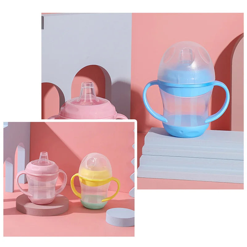 PP Baby Training Cups 160ml - Ergonomic Handles & Suction Base