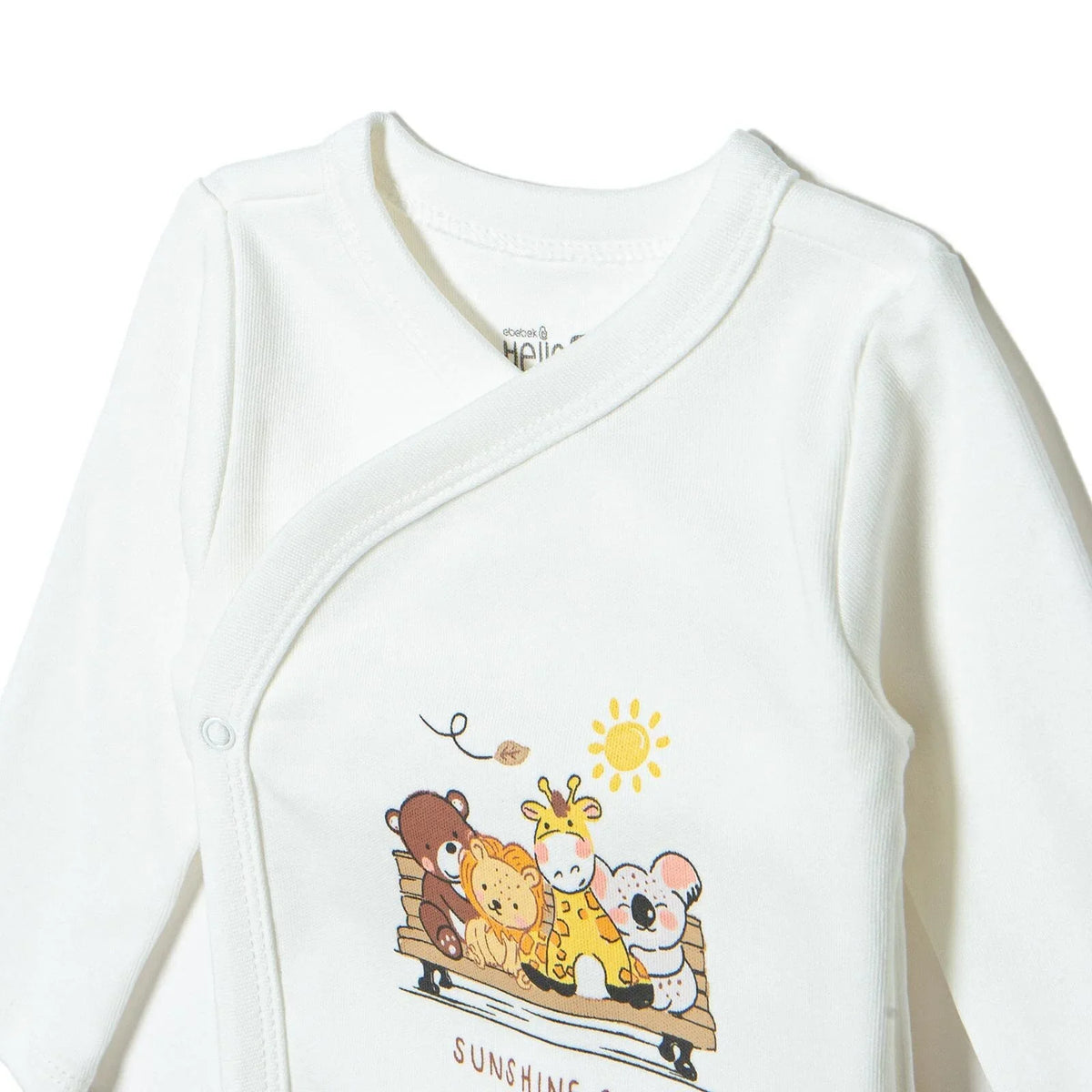 HelloBaby Animal Print Baby Bodysuit & Footed Bottoms Set (Newborn to 9 Months)