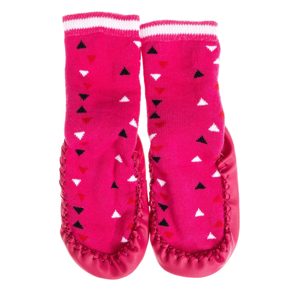 Minissa Triangle Print Slipper Baby Socks