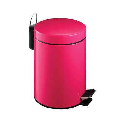 3 Ltr Hot Pink Pedal Bin