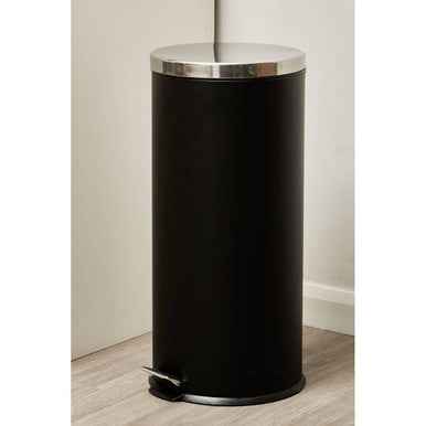 Miller 30Ltr Matt Black Pedal Bin