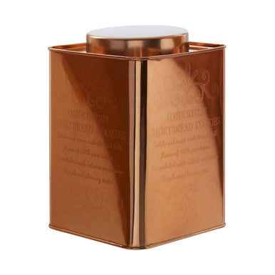 Chai Square Copper Finish Cookies Canister