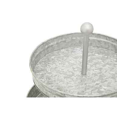 Drummond Two Tier Galvanised Steel Cake Stand