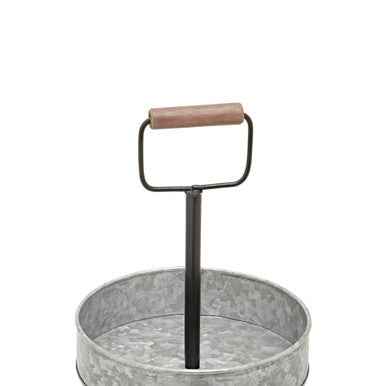 Drummond Two Tier Galvanised Steel Cake Stand With Handle