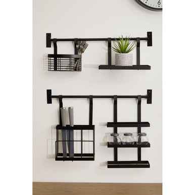 Sorello Matt Black Three Level Hanging Rack