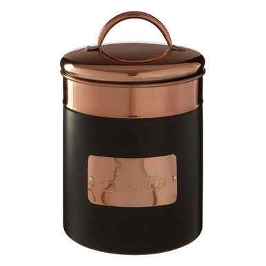 Prescott Charcoal And Copper Biscuit Canister