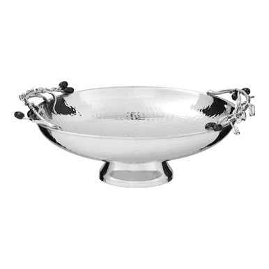 Miressa Low Silver Grapes Fruit Bowl