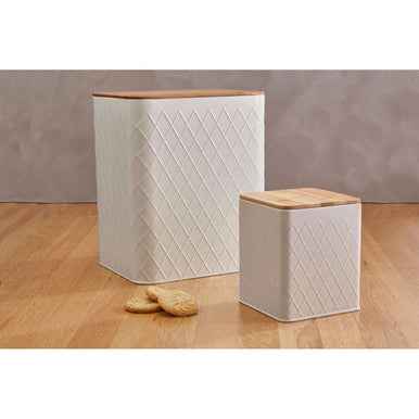 Rhombus Rectangular Storage Canister