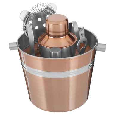 7Pc Bar Set With Rose Gold Finish