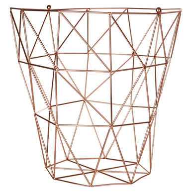 Vertex Copper Finish Storage Basket