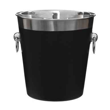 Black Enamel Champagne Bucket
