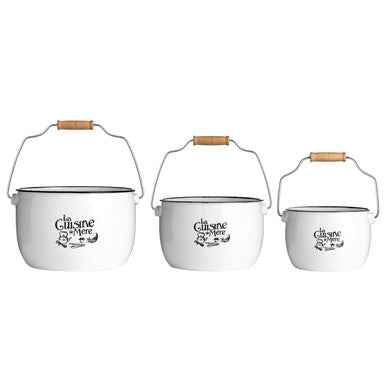 La Cuisine De Mere Set Of 3 Storage Pots