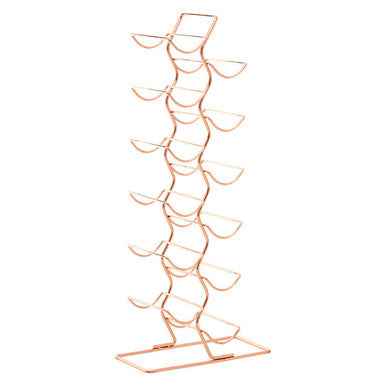 Wren 12 Tier Wine Rack With Copper Finish