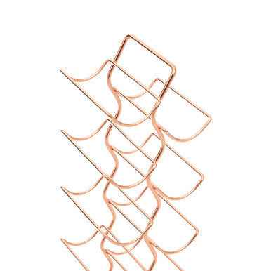 Wren 12 Tier Wine Rack With Copper Finish