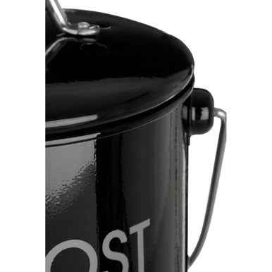 Black Compost Bin With Handle