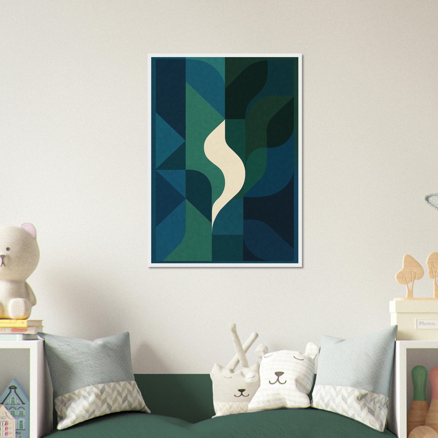 Abstract Night - Premium Matte Paper Wooden Framed Poster