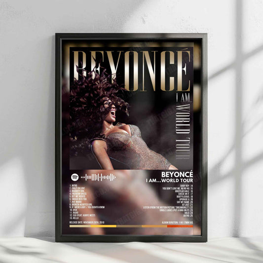 Beyoncé "I Am...World Tour" Album Cover Poster - with Complete Tracklist