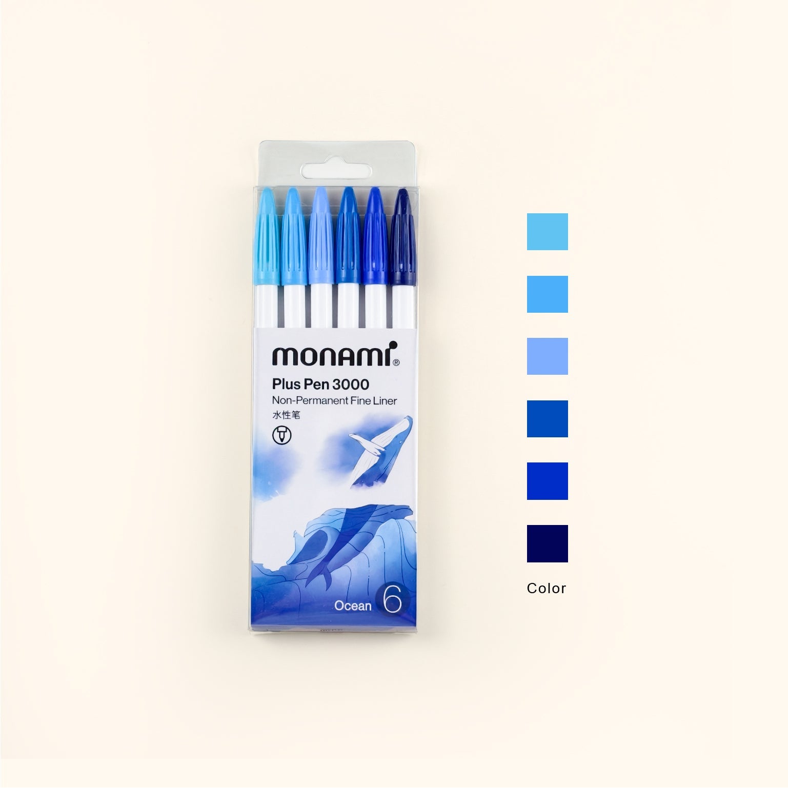 Monami | Plus Pen 3000 Pen Set | 0.4mm Fine Journal Pen