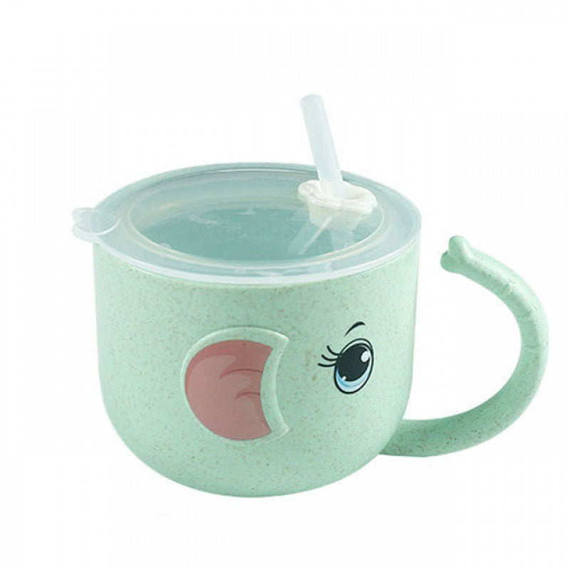 Kidula Silicone Baby Feeding Bottle - BPA-Free Straw Mug for Toddlers